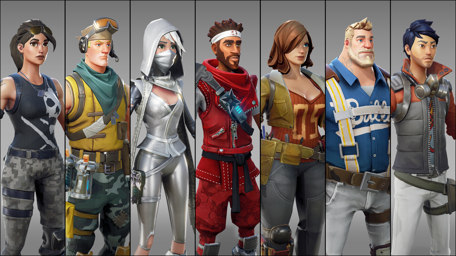 Great character designs for all the heroes and survivors.